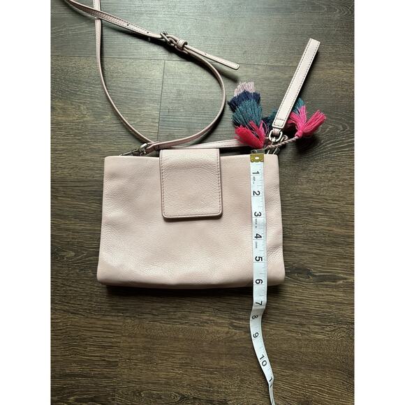 FOSSIL CARLY ZB7560 Convertible Crossbody Pink Leather MINI Bag Clutch Wristlet - Picture 5 of 16